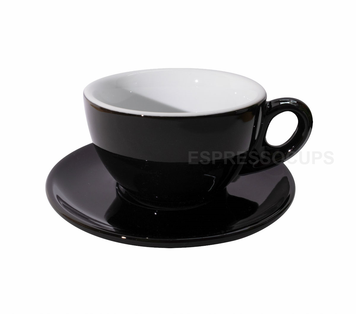 "ROSA" Latte Cups 300ml - black